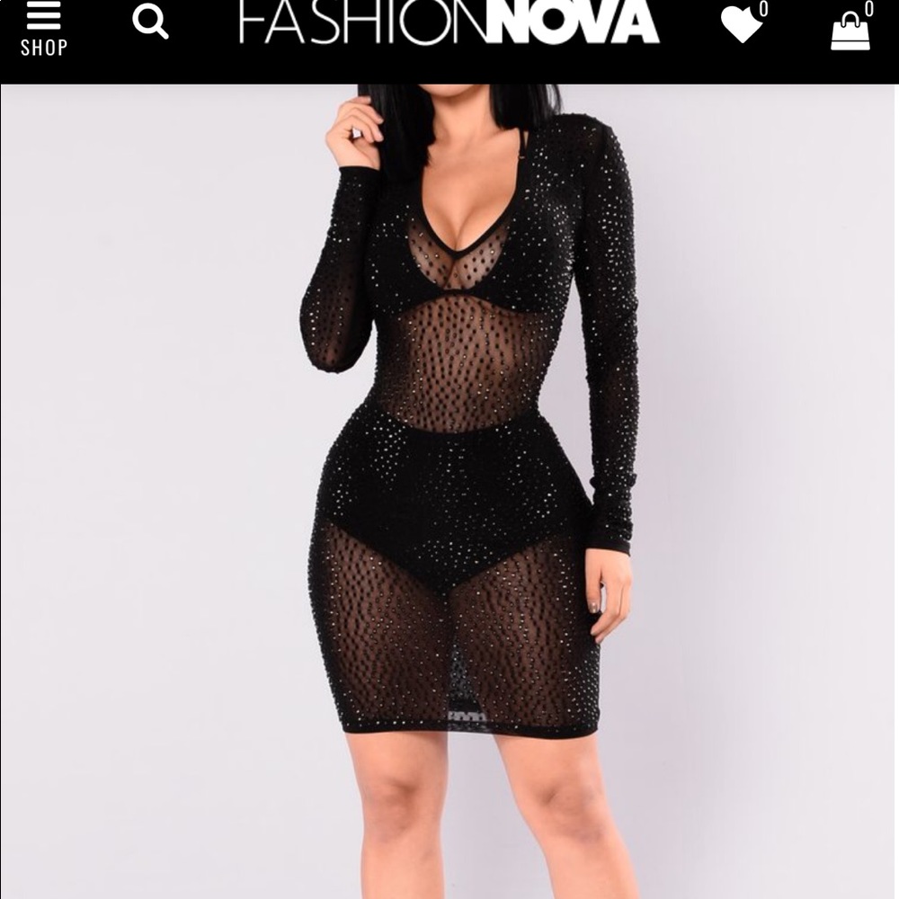 Mesh Mini Dress